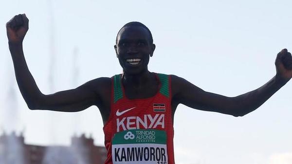 Kenya’s Geoffrey Kamworor sets the new half marathon World record in Copenhagen, Denmark - Featured Image