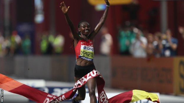 Ruth Chepngetich scoops Kenya’s first gold in Doha marathon - Featured Image